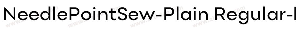 NeedlePointSew-Plain Regular字体转换